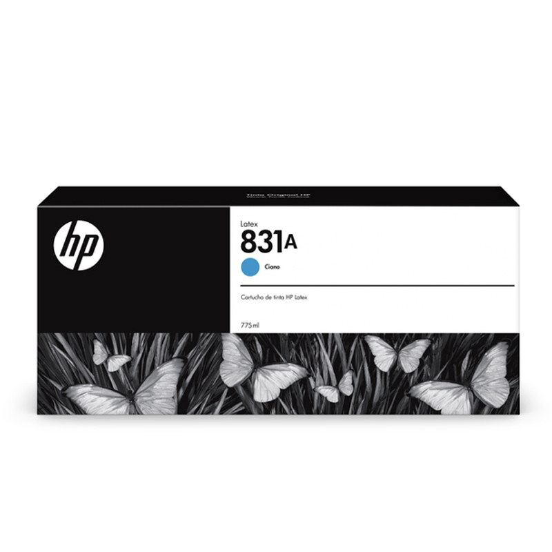 Cartucho de tinta Latex HP 831 Cian 775ml