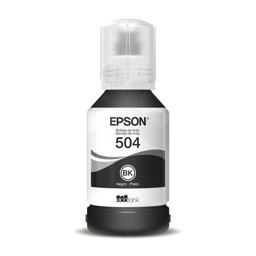 Botella de tinta Epson T504 Negra