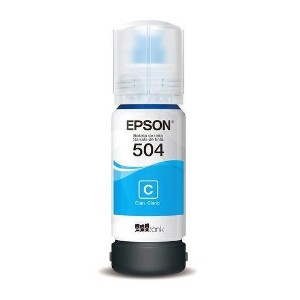 Botella de tinta Epson T504 color Cian